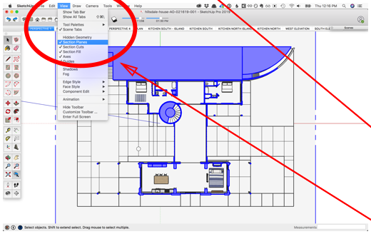 Hiding Section Planes from the View menu