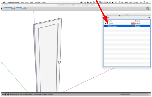 The 2D Symbols Layer in the Layers window