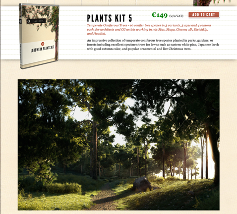 The Laubwerk Plants Kit product page