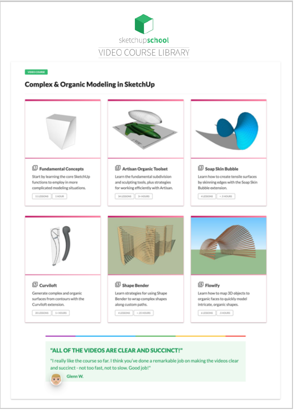 Complex & Organic Modeling in SketchUp — one of the courses in the Video Course Library
