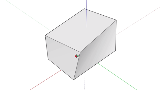 A simple box made up of a mesh of 6 polygons