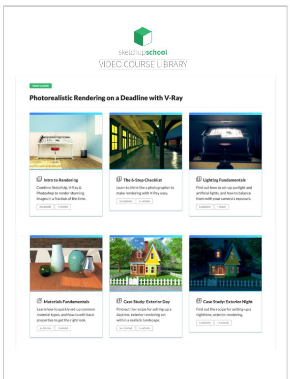 Photorealistic Rendering on a Deadline with V-Ray — one of the courses in the Video Course Library