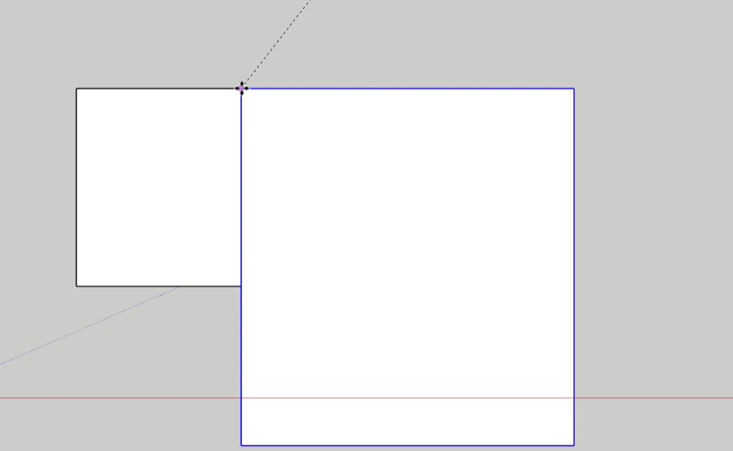 Ending the move by clicking on a second precise point