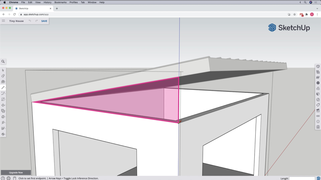 Editing the Walls Group to fill in the gable shape below a sloped roof