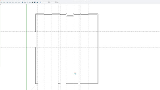 Exterior walls offset from the floor outline with doorway openings