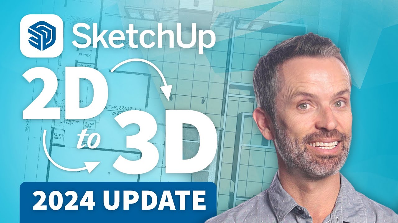 How to Turn 2D Floor Plans into 3D SketchUp Models (2024) — video thumbnail