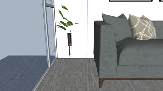Using the Move tool in SketchUp to precisely reposition geometry